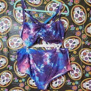 2 Piece Nextmia Galaxy Swimsuit Size 18